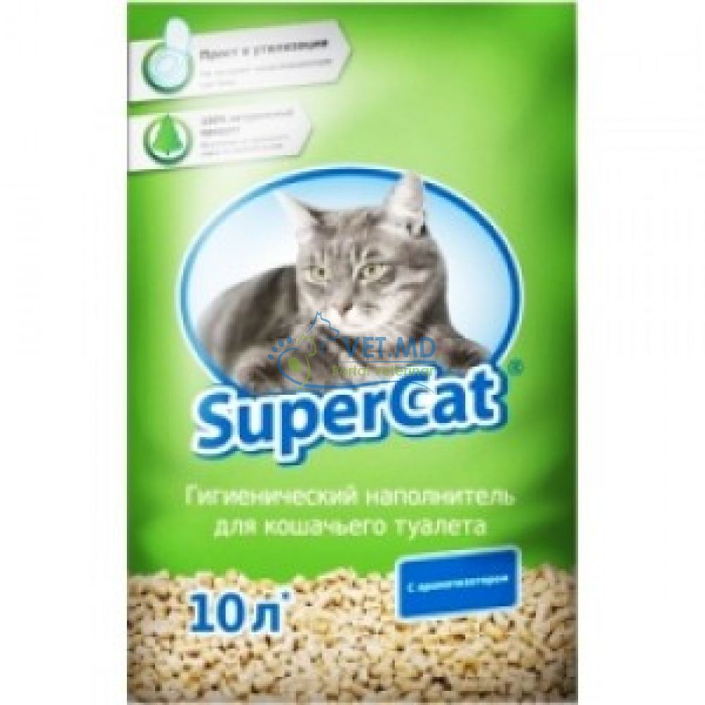 Наполнитель для кошачьего туалета Супер Кэт Aроматизированный, 3kg.